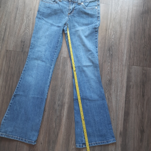 SO Wear it Declare it Jeans Womens Size 5 Blue Denim Flare Outdoors Mid Rise - Picture 7 of 14
